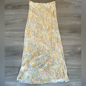 Rails Anya Satin Midi Skirt in Summer Meadow XXS